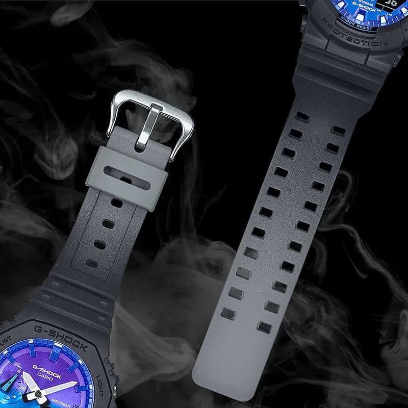Casio G-Shock GA-2100FL-1A Glowing Flames of Blues Dial Men's Watch