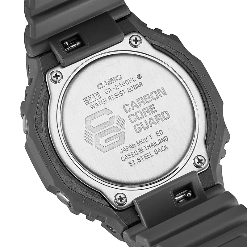 Casio G-Shock Glowing Flames Orange Dial Men's Watch | GA-2100FLS-8A4