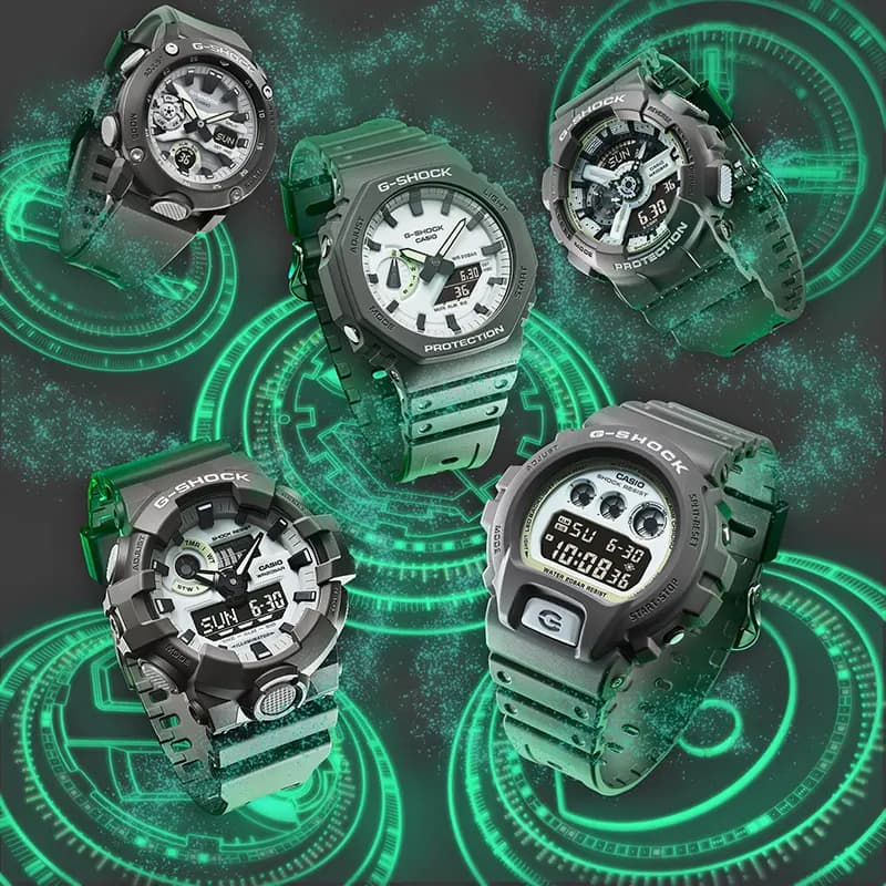 Casio G-Shock GA-2100HD-8A Glowing Luminescent Dial Men's Watch