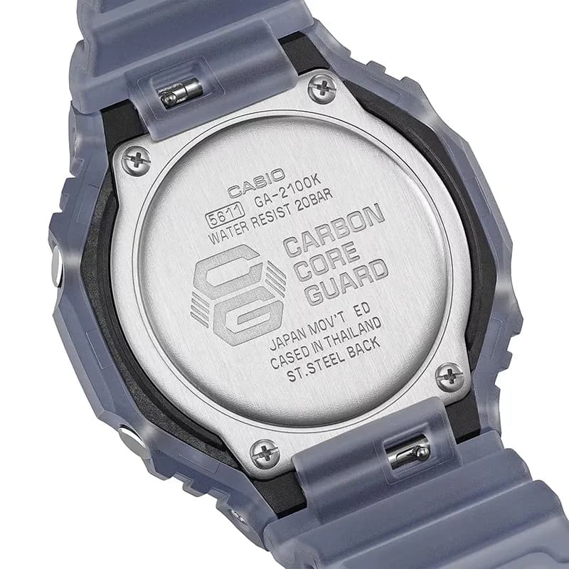 Casio G-Shock 'Music Driven Nightlife' Inspired Mysterious Smoky Men's Watch | GA-2100K-2A