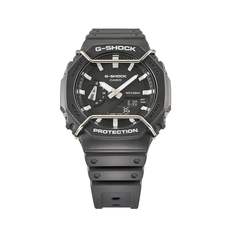 Casio G-Shock Carbon Core Guard Metallic Face Protectors Men's Watch | GA-2100PTS-8A