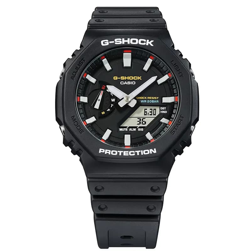 Casio G-Shock Carbon Core Guard Black Dial Men’s Watch | GA-2100RL-1A