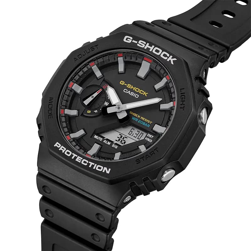 Casio G-Shock Carbon Core Guard Black Dial Men’s Watch | GA-2100RL-1A