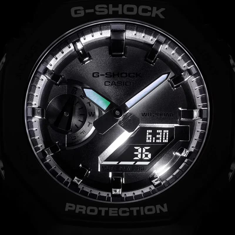 Casio G-Shock GA-2100SB-1A Silver Dial Men's Watch