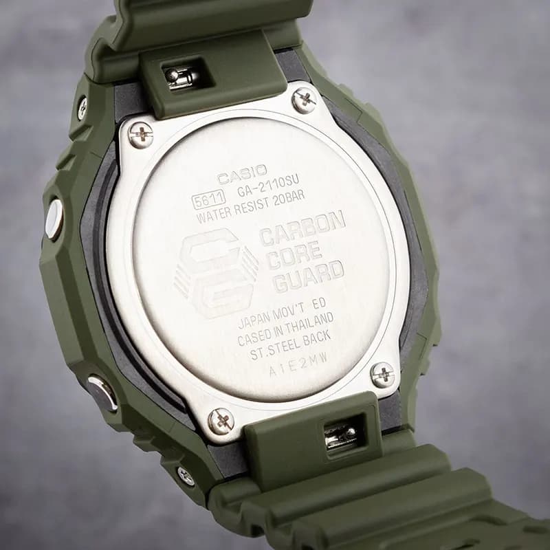 Casio G-Shock Urban Utility Green Military Black Dial Men's Watch | GA-2110SU-3A