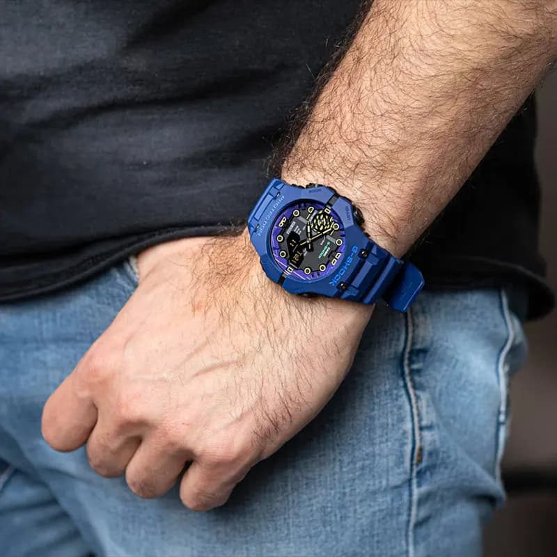 Casio G-Shock Blue Spectrum Carbon Core Guard (Bluetooth) Men's Watch | GA-B001CBR-2A
