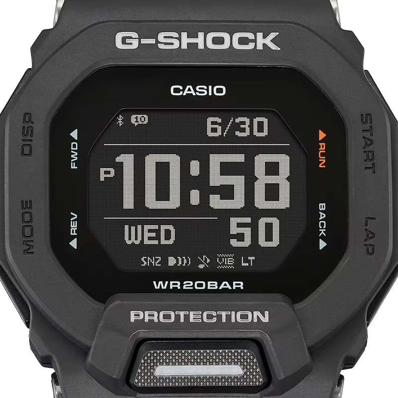 Casio G-Shock GBD-200-1 G-Squad (Bluetooth) Black Dial Men's Watch