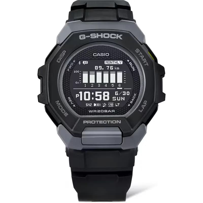 Casio G-Shock GBD-300-1 G-Squad Smartphone Link Black Dial Men's Watch