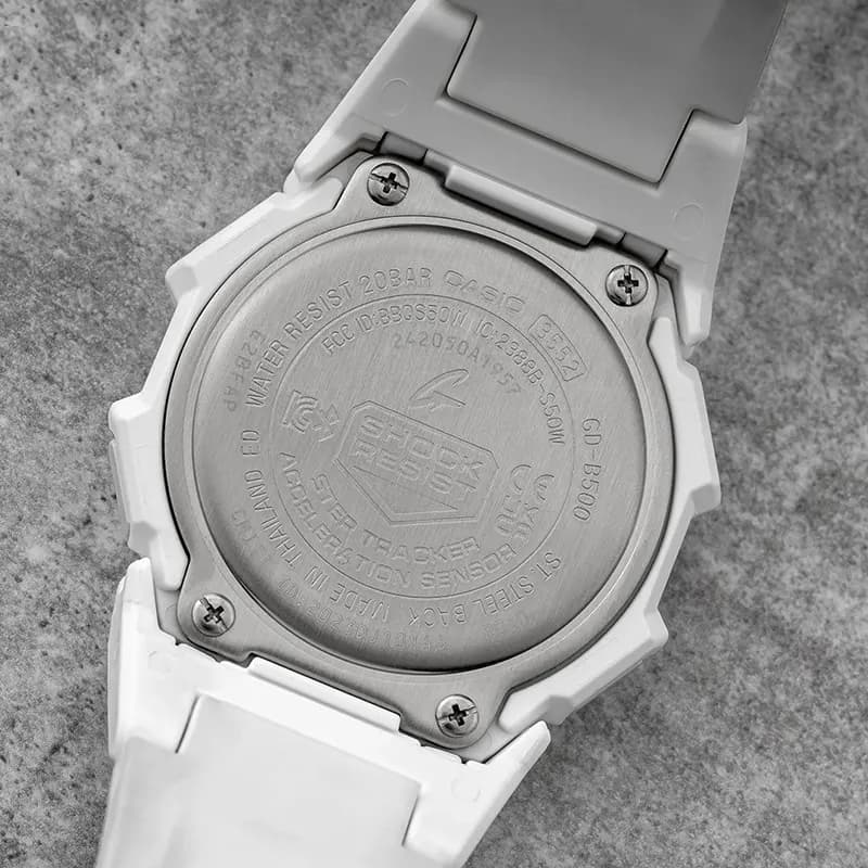 Casio G-Shock Minimalist Step Counter Bluetooth® White Men's Watch | GD-B500-7