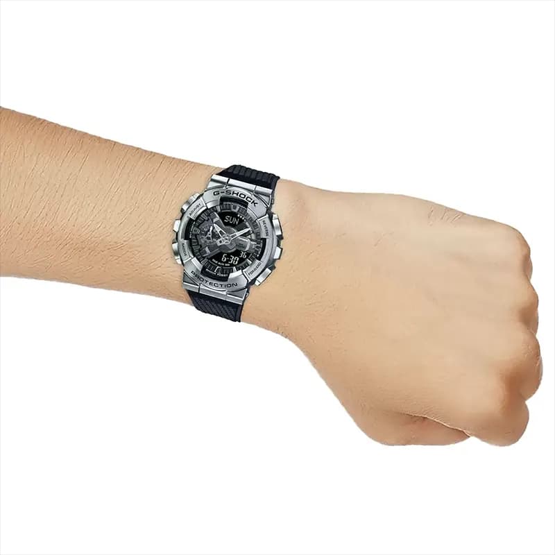 Casio G-Shock GM-110-1A G-Steel Black Dial Men's Watch