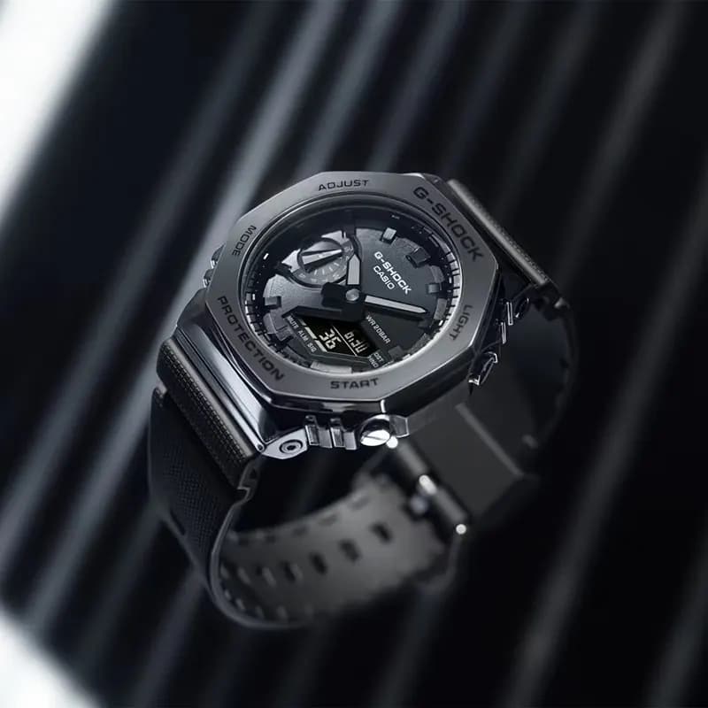 Casio G-Shock GM-2100BB-1A Black IP Black Dial Men's Watch