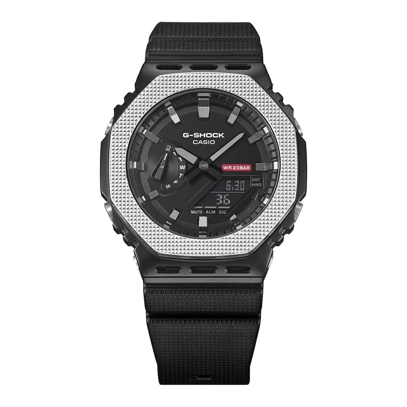 Casio G-Shock G-Steel Monochromatic Modern Black Dial Men's Watch | GM-2100BM-1A
