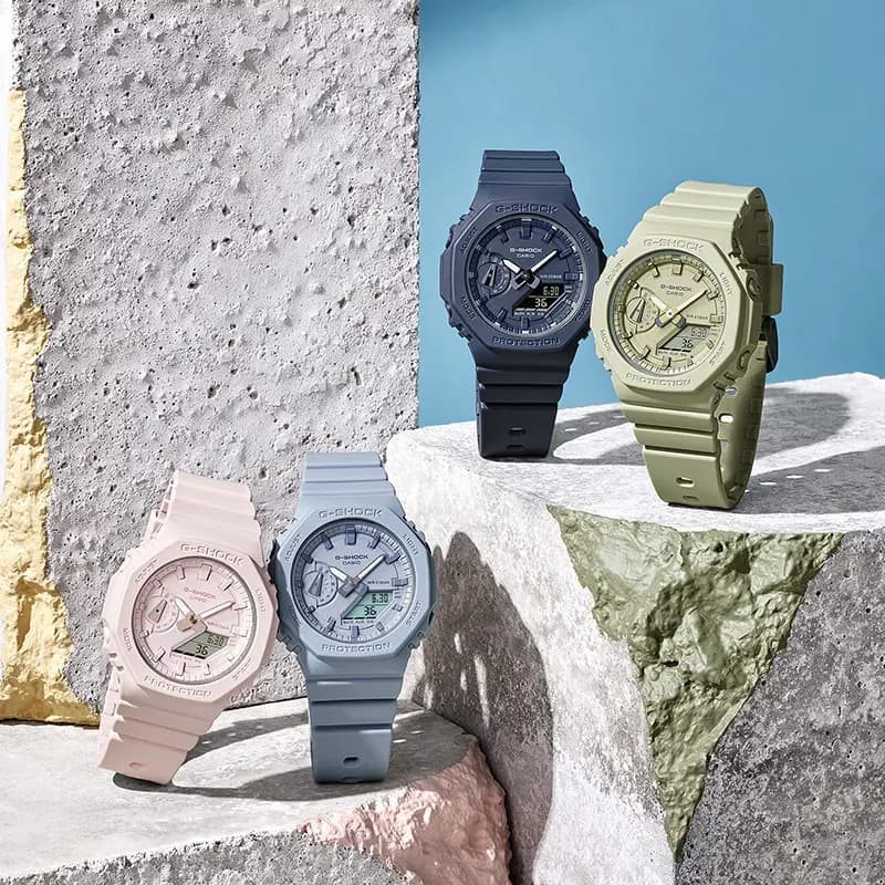 Casio G-Shock GMA-S2100BA-2A2 Carbon Core Guard Light Blue Dial Watch