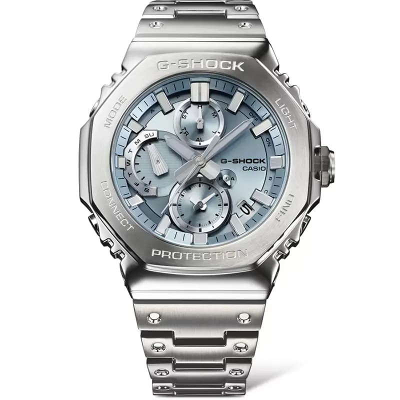 Casio G-Shock GMC-B2100AD-2A Full Metal Tough Solar Ice Blue Dial Bluetooth Men's Watch