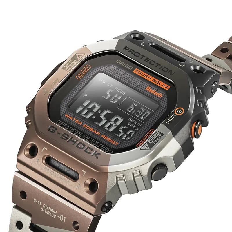 Casio G-Shock Titanium Virtual Armor Solar Tough Bluetooth® Men's Watch | GMW-B5000TVB-1