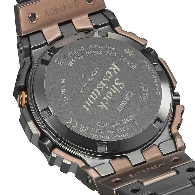 Casio G-Shock Titanium Virtual Armor Solar Tough Bluetooth® Men's Watch | GMW-B5000TVB-1