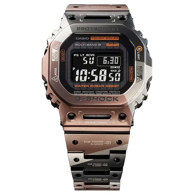 Casio G-Shock Titanium Virtual Armor Solar Tough Bluetooth® Men's Watch | GMW-B5000TVB-1