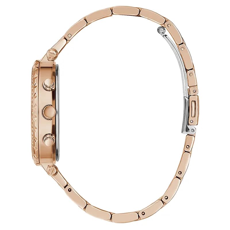 Guess Solstice Clear Dial Rose Gold-tone Ladies Watch | GW0403L3