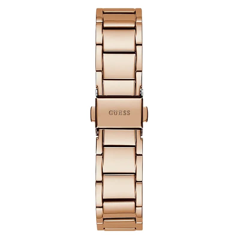 Guess Solstice Clear Dial Rose Gold-tone Ladies Watch | GW0403L3