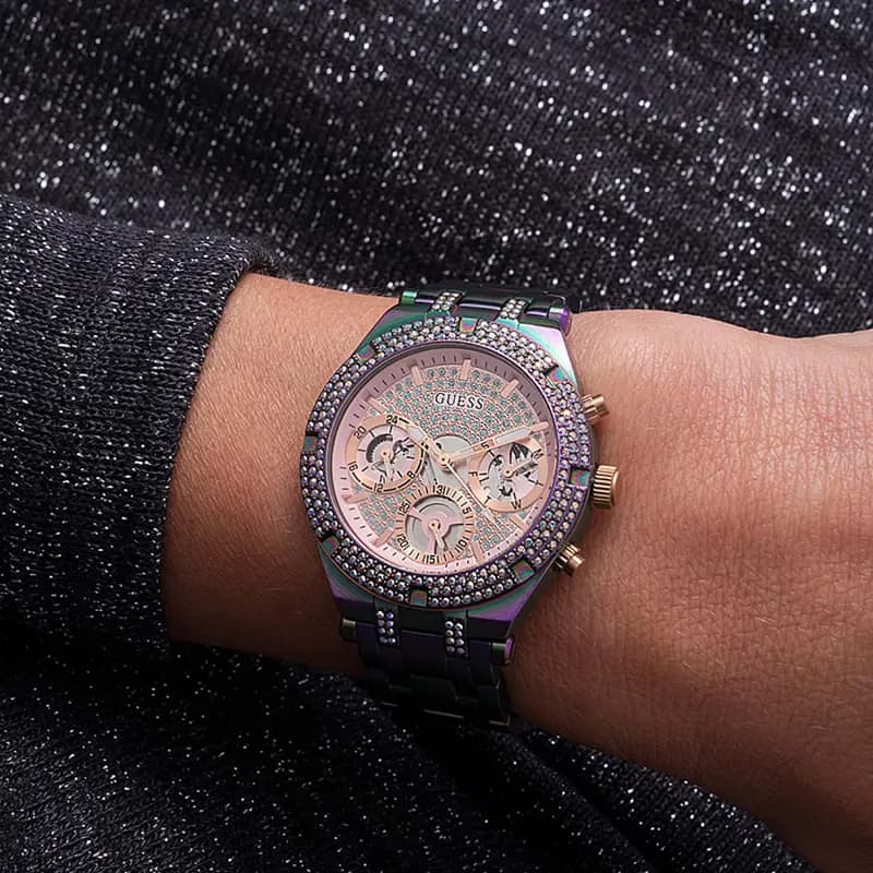 Guess Iridescent Heiress Rainbow Multi-function Ladies Watch | GW0440L3