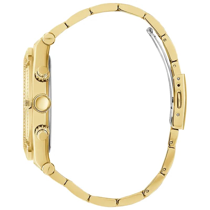 Guess Multifunction Black Dial Gold-tone Men's Watch | GW0455G2