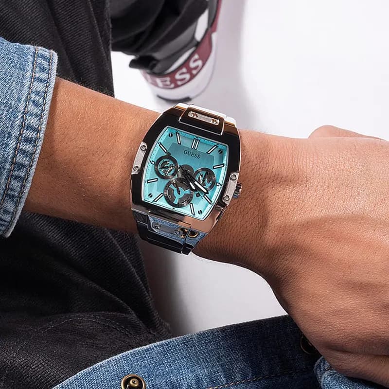 Guess Phoenix Multi-function Tiffany Dial Men’s Watch | GW0456G4