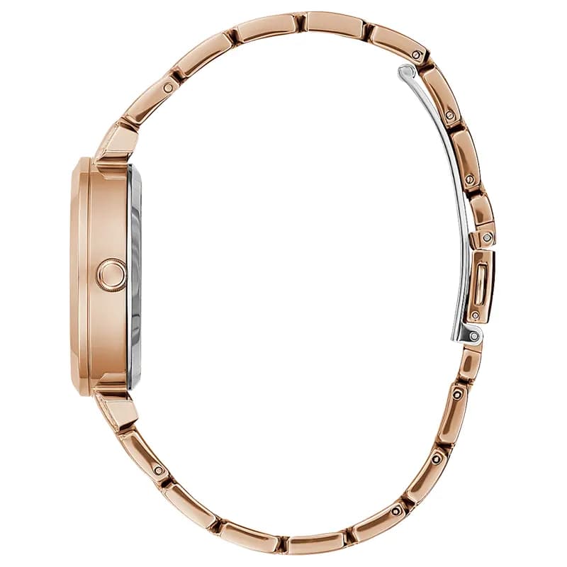 Guess Crystal Clear Rose Dial Ladies Watch | GW0470L3