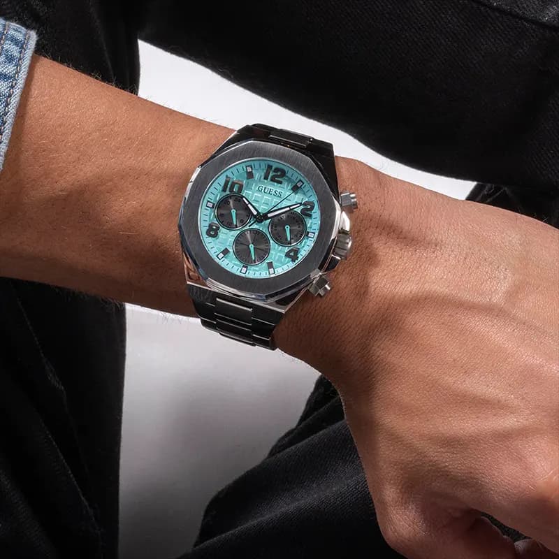 Guess Empire Multifunction Tiffany Blue Dial Men’s Watch | GW0489G3
