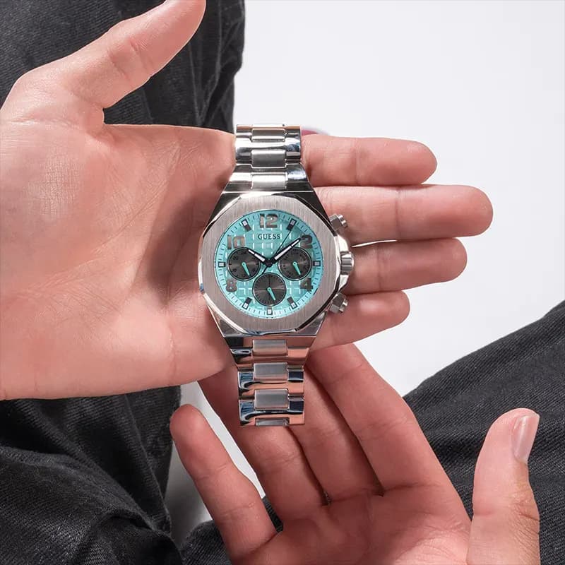 Guess Empire Multifunction Tiffany Blue Dial Men’s Watch | GW0489G3