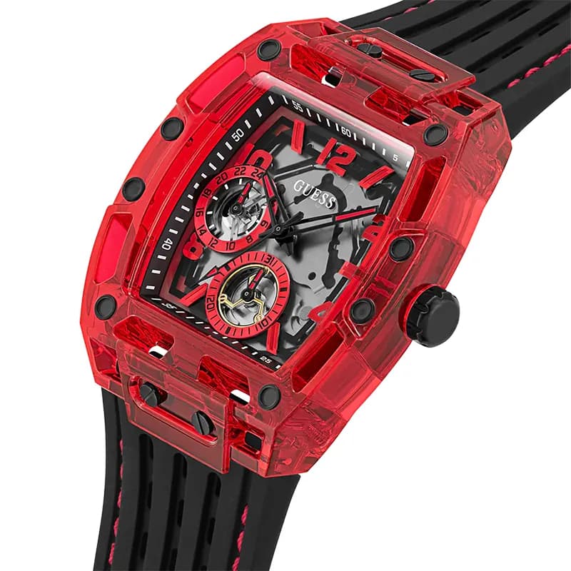 Guess Phoenix Multi-Function Skeleton Dial Men’s Watch | GW0499G4 secondary view