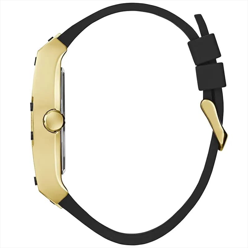 Guess Legend Black Dial Rubber Strap Men’s Watch | GW0500G1
