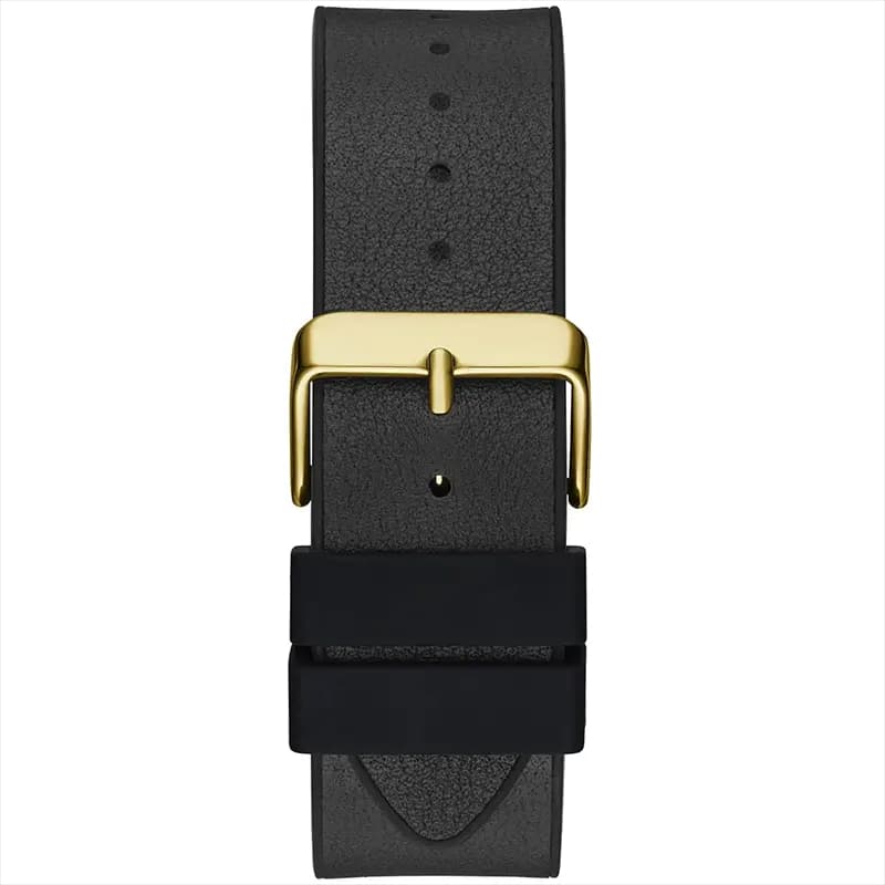 Guess Legend Black Dial Rubber Strap Men’s Watch | GW0500G1