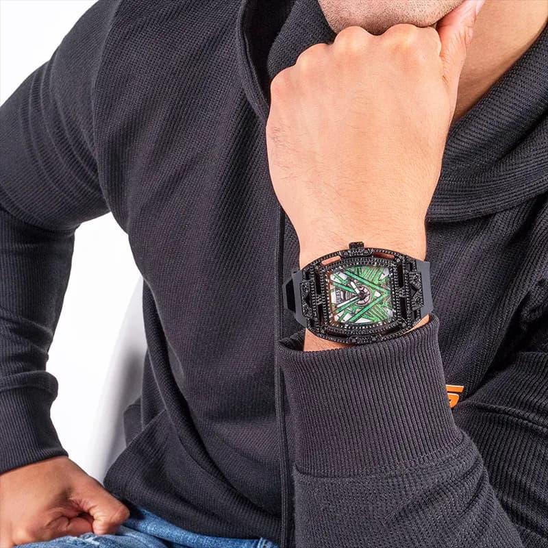 Guess Legend Translucent Dial Silicone Strap Men’s Watch | GW0564G2