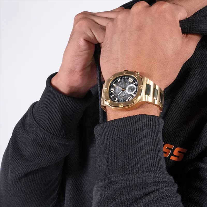 Guess Headline Multifunction Grey Dial Men’s Watch | GW0572G2