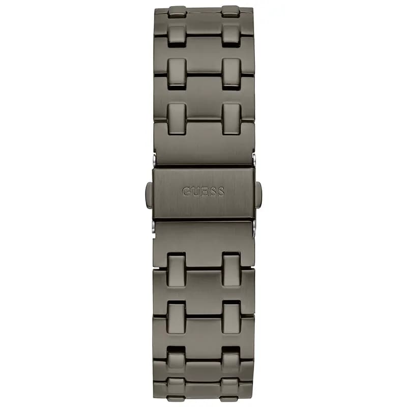 Guess Asset Purple Sunray Dial Gunmetal Men's Watch | GW0575G5