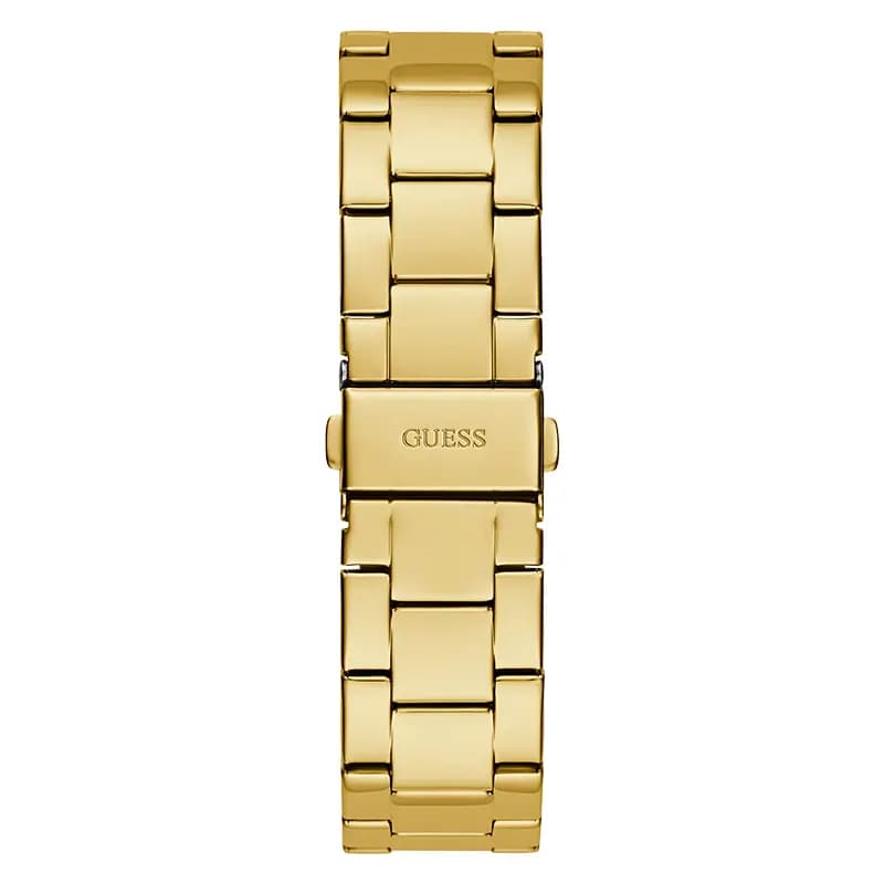 Guess Cubed Gold-Tone Champagne Dial Ladies Watch | GW0606L2