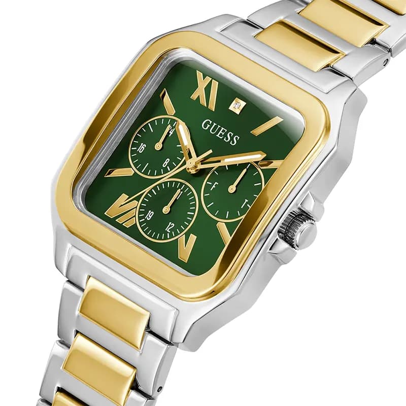Guess Integrity Multi-function Green Dial Men’s Watch | GW0631G1