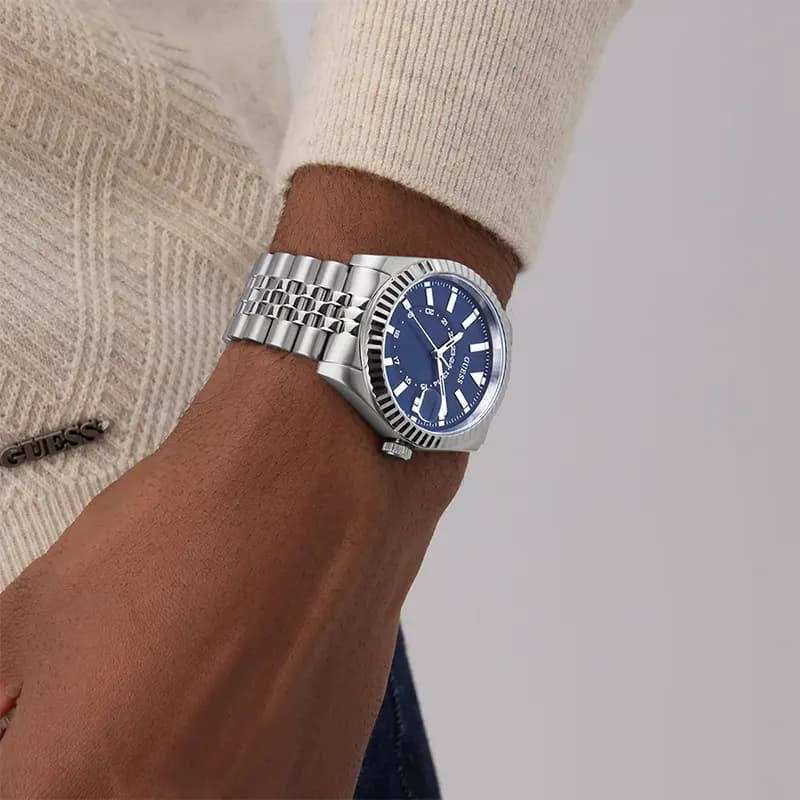 Guess Jaden Multi-Function Blue Dial Men’s Watch | GW0977G1