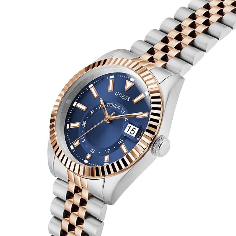 Guess Jaden Blue Dial Two-Tone Men’s Watch | GW0977G5 secondary view
