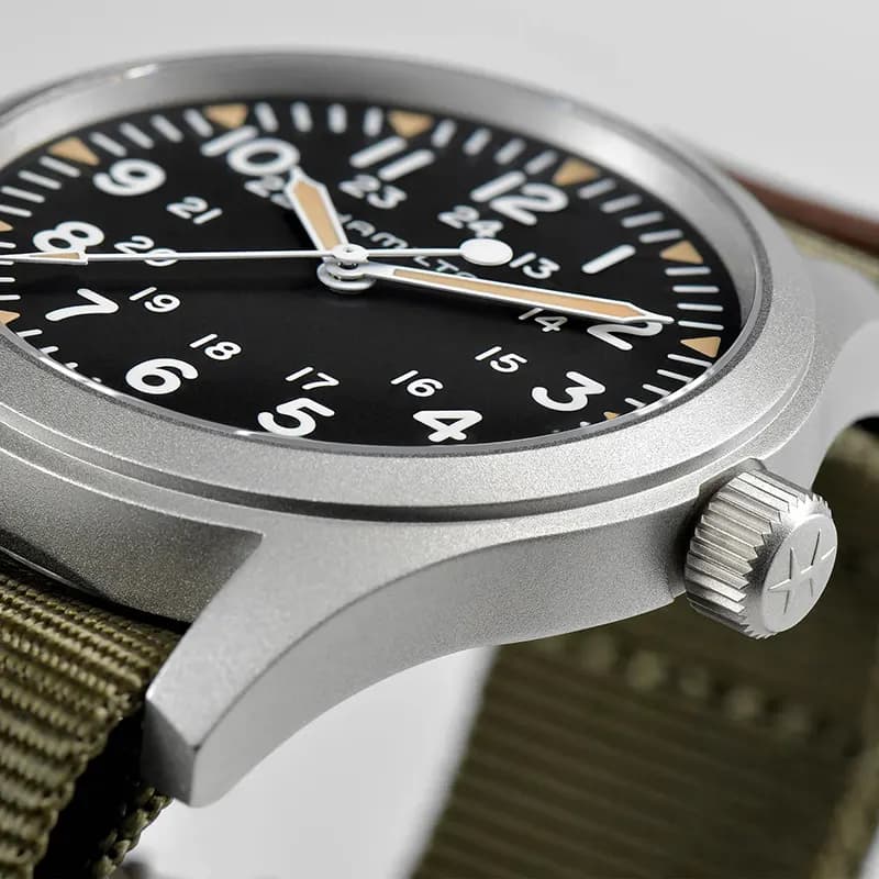 Hamilton Khaki Field Mechanical 42mm Black Dial Men's Watch | H69529933