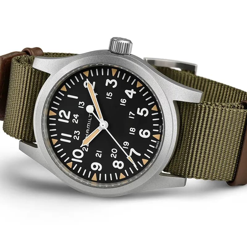 Hamilton Khaki Field Mechanical 42mm Black Dial Men's Watch | H69529933