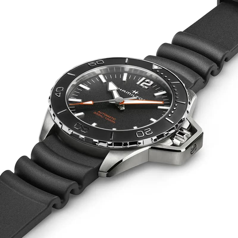 Hamilton Khaki Navy Frogman Black Dial Automatic Men's Watch | H77825330