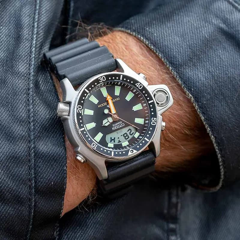 Citizen Promaster Aqualand Dive Black Dial Men's Watch | JP2000-08E