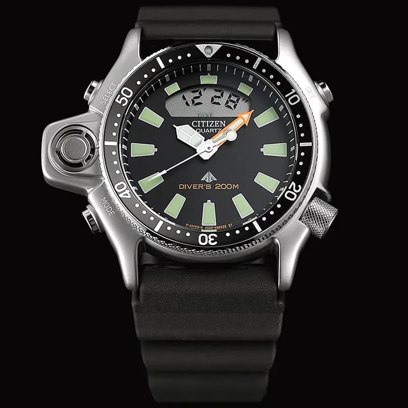 Citizen Promaster Aqualand Dive Black Dial Men's Watch | JP2000-08E