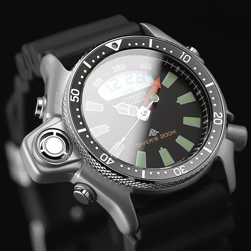Citizen Promaster Aqualand Dive Black Dial Men's Watch | JP2000-08E