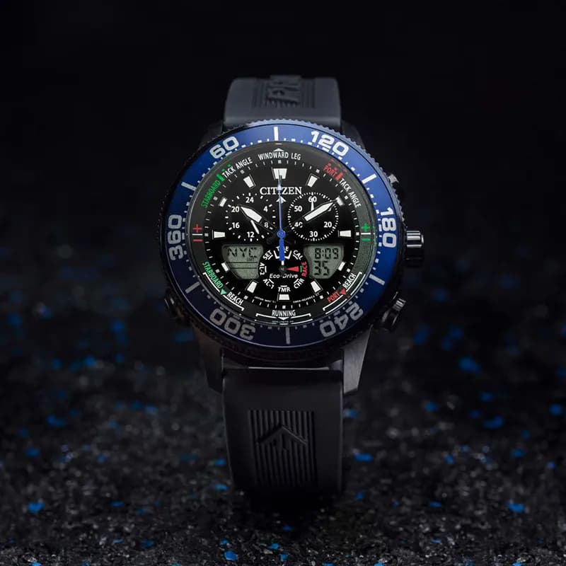 Citizen Promaster Yacht Timer Eco-Drive Black Dial Men's Watch | JR4065-09E