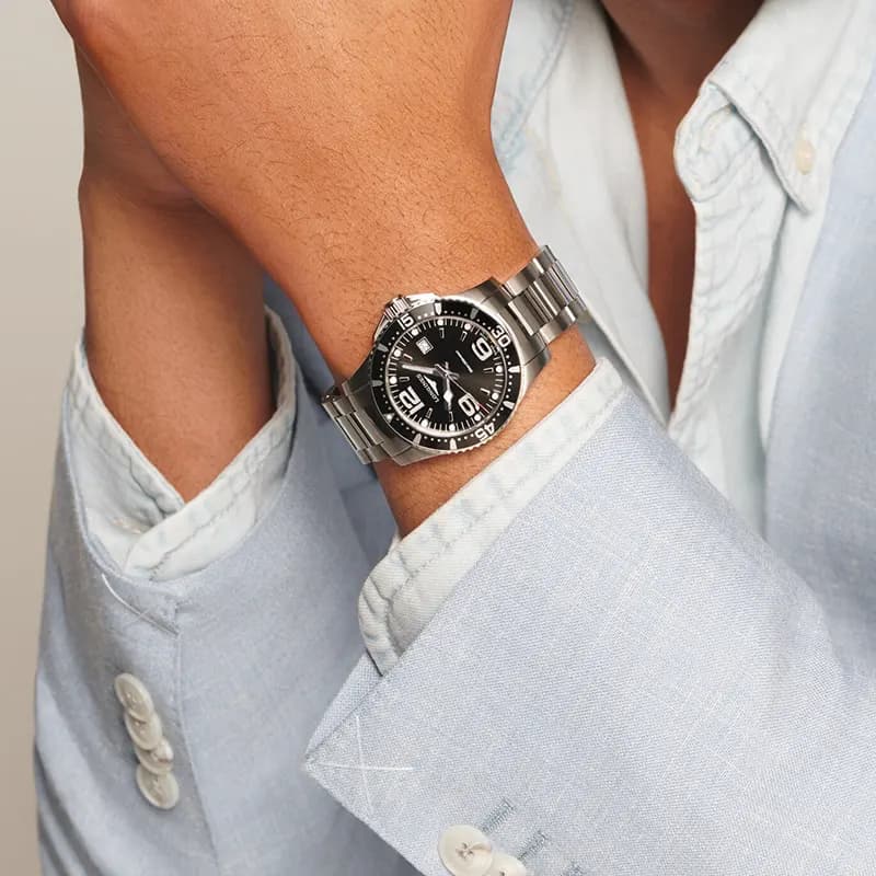 Longines HydroConquest 39mm Black Dial Men's Watch | L3.730.4.56.6 secondary view