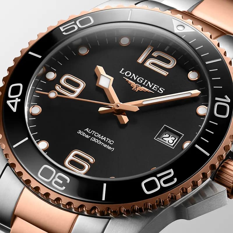 Longines HydroConquest Two-tone Black Dial Men's Watch | L3.781.3.58.7 secondary view