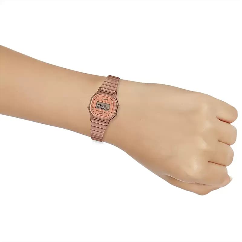 Casio Vintage Retro Rose Gold-tone Ladies Watch | LA-11WR-5A