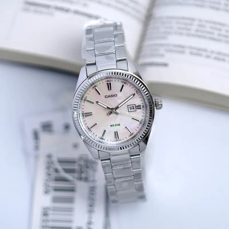 Casio Enticer Mother Of Pearl Dial Ladies Watch | LTP-1302DS-4AV